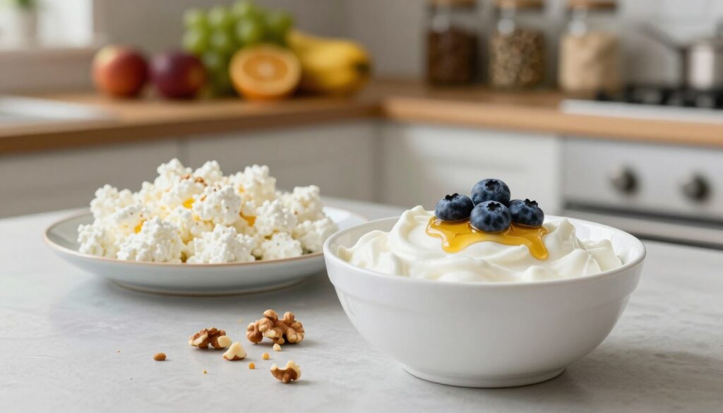 Cottage Cheese and Greek Yogurt for Energy