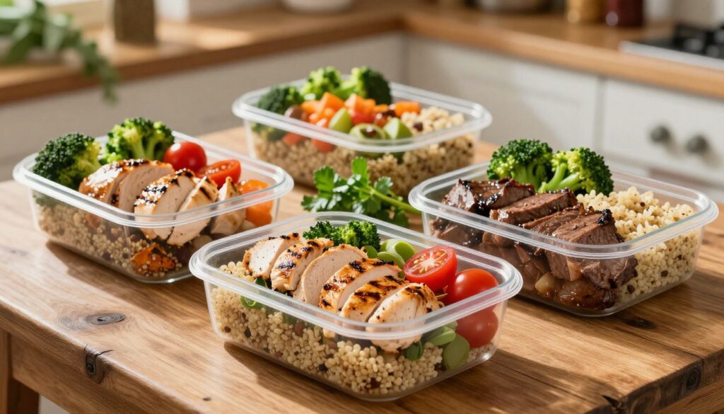Variety of Chicken and Beef for Meal Prep Variety of Chicken and Beef for Meal Prep