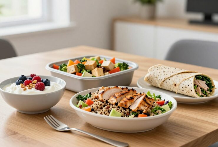 high protein lunches for work