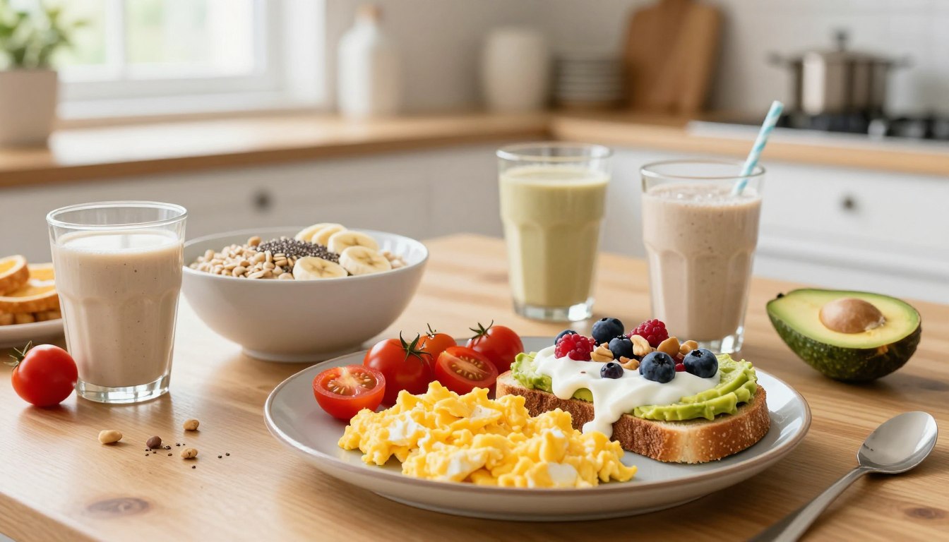 quick high protein breakfast