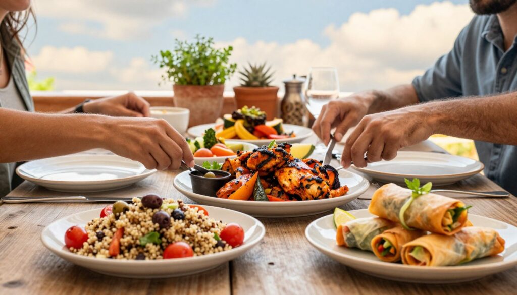 Exploring international flavors in healthy dishes