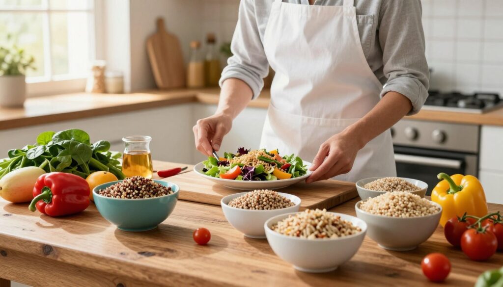 Incorporating whole grains and smart carbs for healthy meals