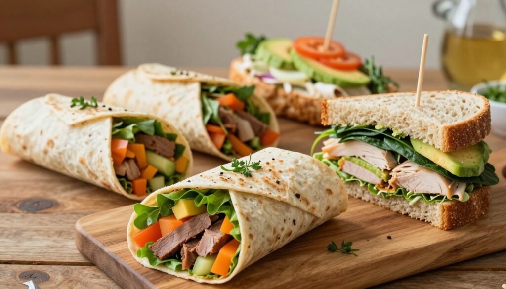Wraps and sandwiches for quick meals