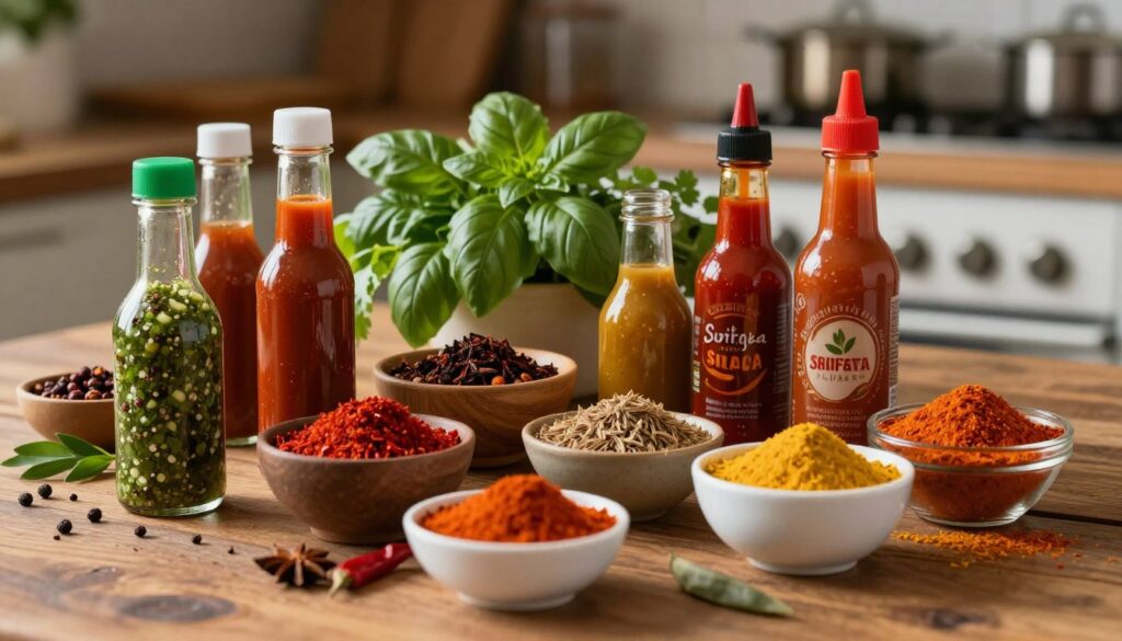 flavorful sauces and spices for meal prep