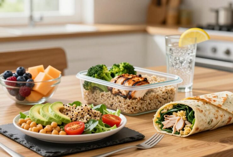 high protein lunches for work