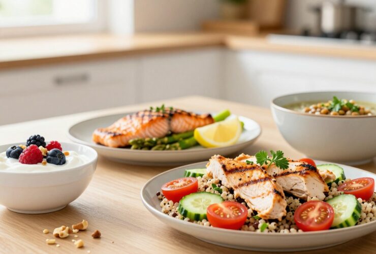 high protein meals under 500 calories