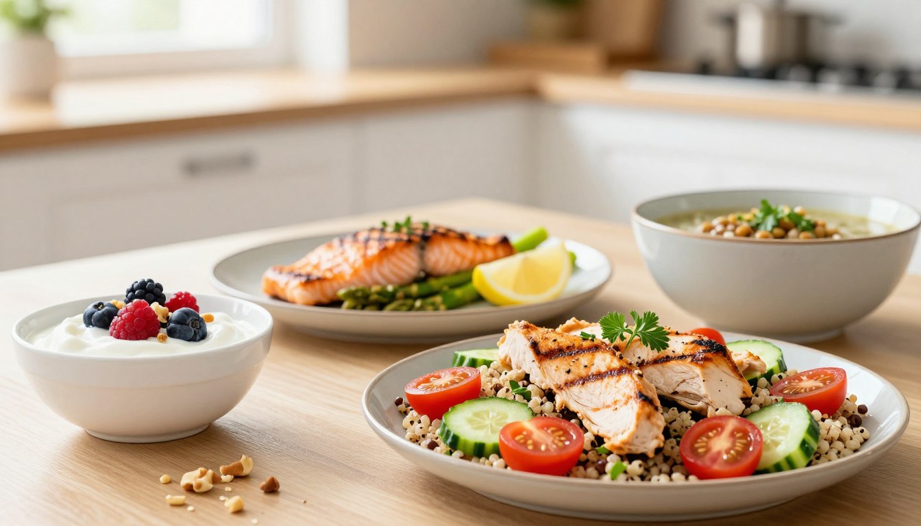 high protein meals under 500 calories