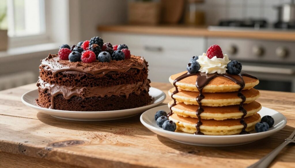 keto chocolate cake and pancakes recipe