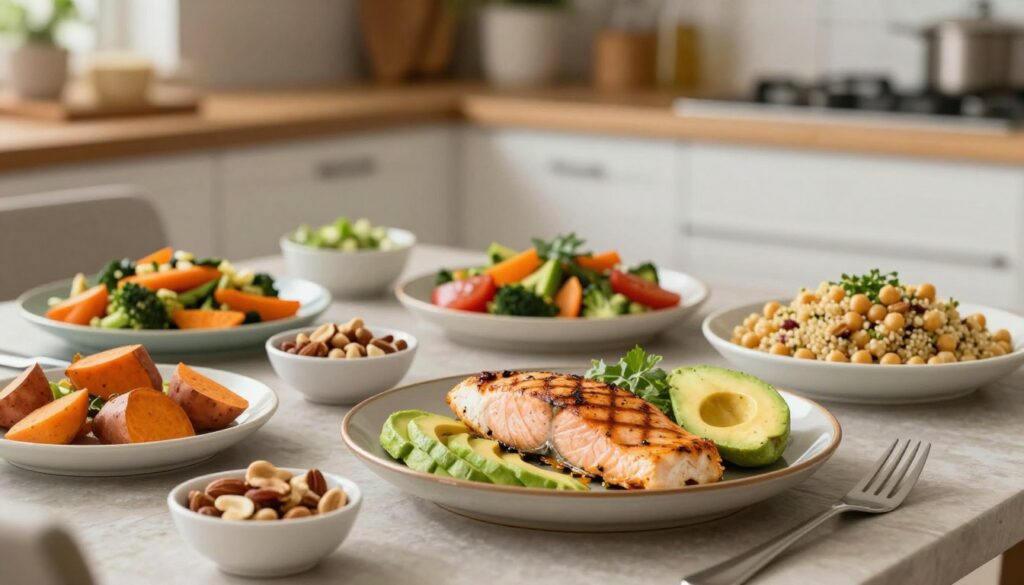 pairing protein meals with balanced carbs and healthy fats