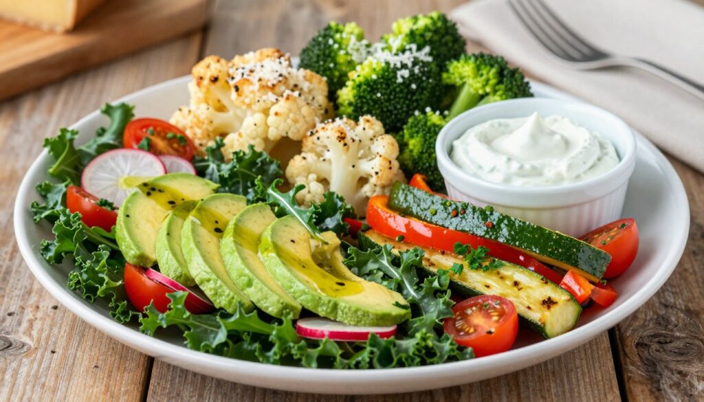 vegetable-forward keto sides and salads
